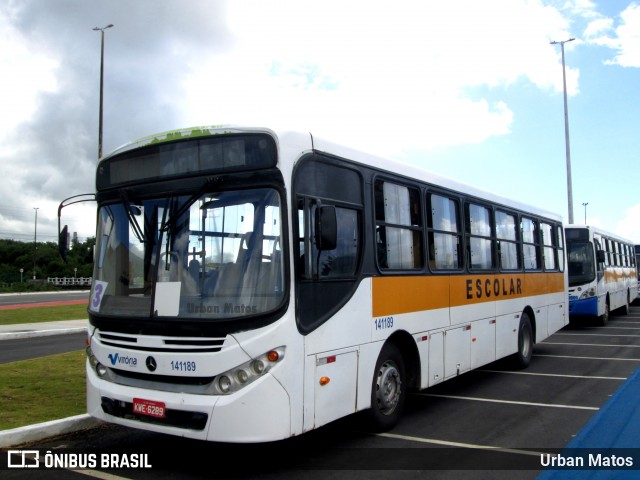 Vitória Transportes 141189 na cidade de Aracaju, Sergipe, Brasil, por Urban Matos. ID da foto: 11958307.