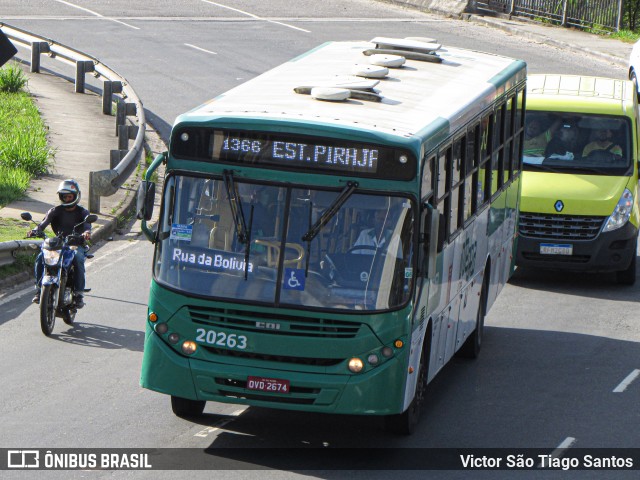 OT Trans - Ótima Salvador Transportes 20263 na cidade de Salvador, Bahia, Brasil, por Victor São Tiago Santos. ID da foto: 11957416.