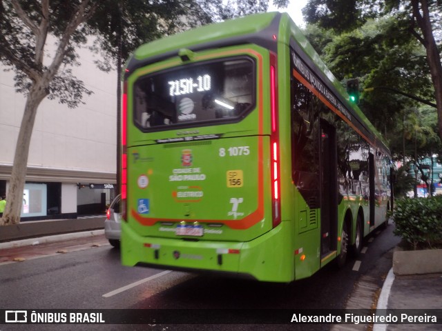 TRANSPPASS - Transporte de Passageiros 8 1075 na cidade de São Paulo, São Paulo, Brasil, por Alexandre Figueiredo Pereira. ID da foto: 11961148.