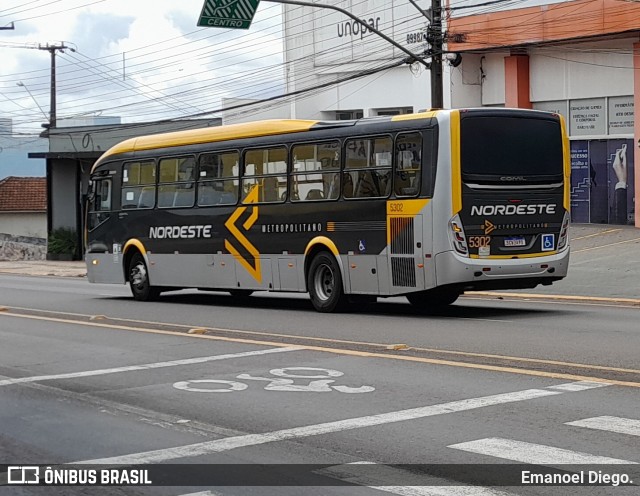 Expresso Nordeste 5302 na cidade de Apucarana, Paraná, Brasil, por Emanoel Diego.. ID da foto: 11960005.