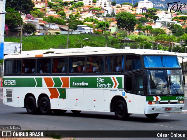 Cia. São Geraldo de Viação 6321 na cidade de Belo Horizonte, Minas Gerais, Brasil, por César Ônibus. ID da foto: 11960998.