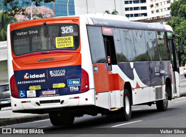 Viação Ideal B28509 na cidade de Rio de Janeiro, Rio de Janeiro, Brasil, por Valter Silva. ID da foto: 11960001.