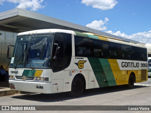 Empresa Gontijo de Transportes 3860 na cidade de Belo Horizonte, Minas Gerais, Brasil, por Lucas Vieira. ID da foto: 11960319.