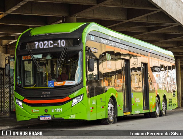 TRANSPPASS - Transporte de Passageiros 8 1191 na cidade de São Paulo, São Paulo, Brasil, por Luciano Ferreira da Silva. ID da foto: 11960355.