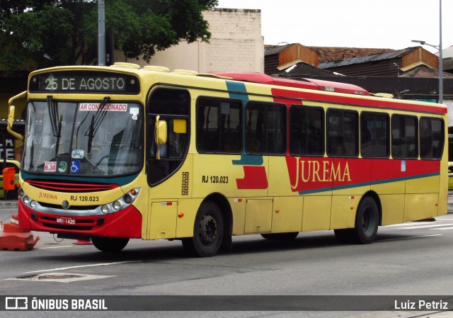 Auto Viação Jurema RJ 120.023 na cidade de Rio de Janeiro, Rio de Janeiro, Brasil, por Luiz Petriz. ID da foto: 11960796.