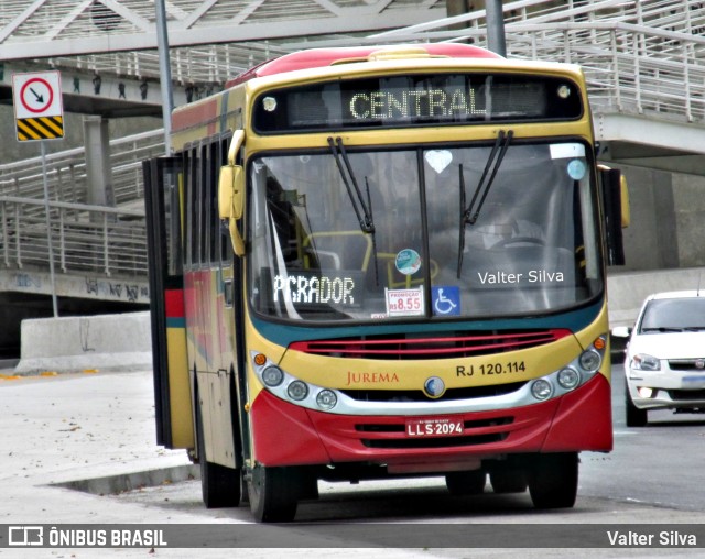 Auto Viação Jurema RJ 120.114 na cidade de Rio de Janeiro, Rio de Janeiro, Brasil, por Valter Silva. ID da foto: 11960630.
