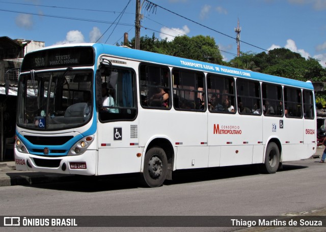 Rodoviária Santa Rita > SIM - Sistema Integrado Metropolitano > TR Transportes 56024 na cidade de João Pessoa, Paraíba, Brasil, por Thiago Martins de Souza. ID da foto: 11960409.