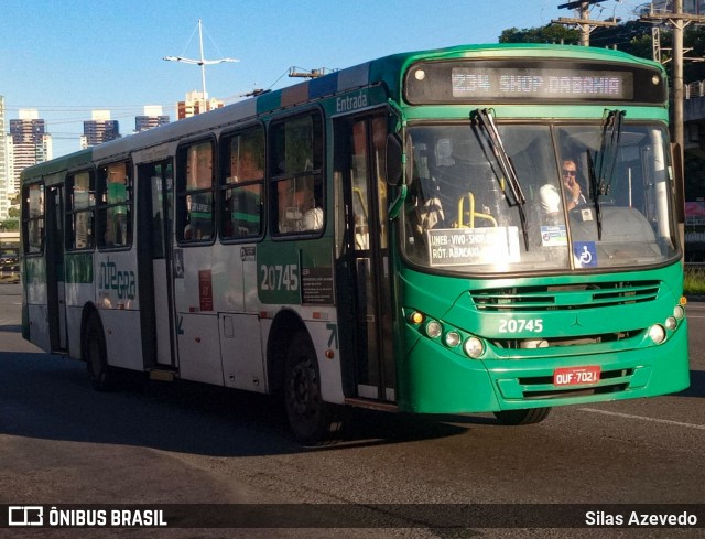 OT Trans - Ótima Salvador Transportes 20745 na cidade de Salvador, Bahia, Brasil, por Silas Azevedo. ID da foto: 11959615.