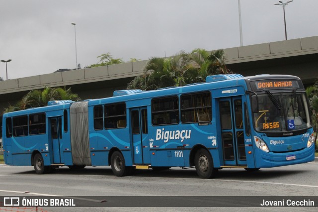 Biguaçu Transportes Coletivos Administração e Participação 1101 na cidade de Florianópolis, Santa Catarina, Brasil, por Jovani Cecchin. ID da foto: 11961300.
