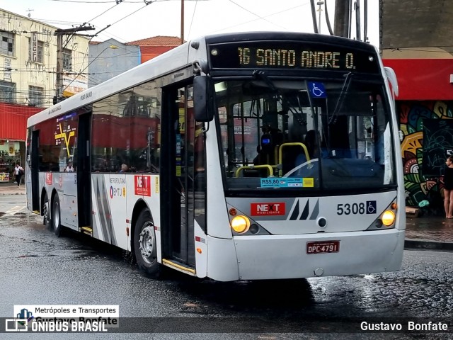 Next Mobilidade - ABC Sistema de Transporte 5308 na cidade de Santo André, São Paulo, Brasil, por Gustavo  Bonfate. ID da foto: 11960689.