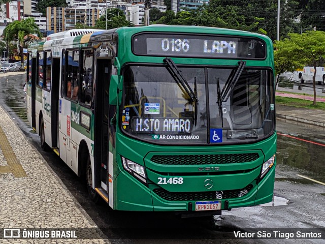 OT Trans - Ótima Salvador Transportes 21468 na cidade de Salvador, Bahia, Brasil, por Victor São Tiago Santos. ID da foto: 11959573.