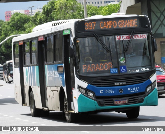 Transportes Campo Grande D53588 na cidade de Rio de Janeiro, Rio de Janeiro, Brasil, por Valter Silva. ID da foto: 11960279.