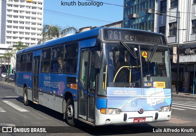 Nortran Transportes Coletivos 6541 na cidade de Porto Alegre, Rio Grande do Sul, Brasil, por Luis Alfredo Knuth. ID da foto: 11962197.