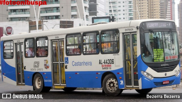 Auto Viação Monte Cristo AL-44306 na cidade de Belém, Pará, Brasil, por Bezerra Bezerra. ID da foto: 11963530.