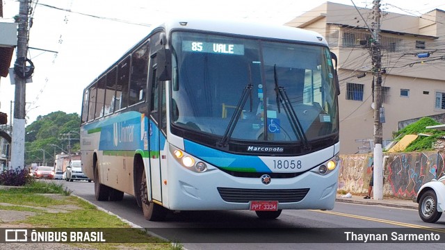 Unimar Transportes 18058 na cidade de Serra, Espírito Santo, Brasil, por Thaynan Sarmento. ID da foto: 11961579.