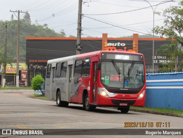 Empresa de Ônibus Pássaro Marron 1004 na cidade de Caraguatatuba, São Paulo, Brasil, por Rogerio Marques. ID da foto: 11963156.