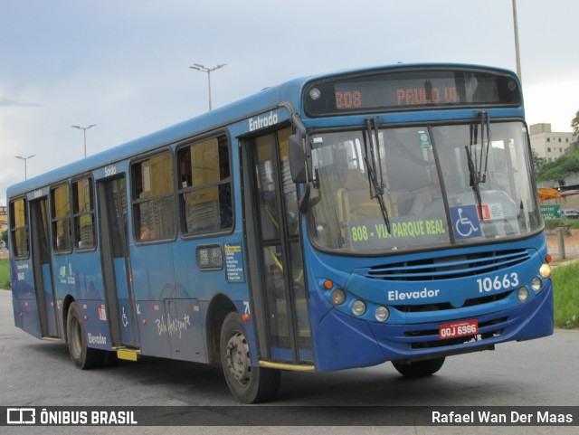 SM Transportes 10663 na cidade de Belo Horizonte, Minas Gerais, Brasil, por Rafael Wan Der Maas. ID da foto: 11962640.