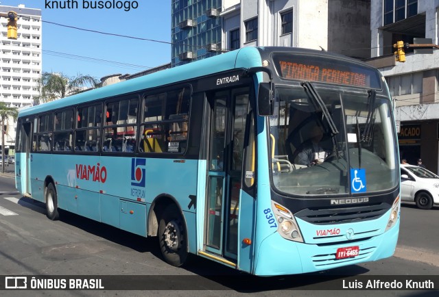 Empresa de Transporte Coletivo Viamão 8307 na cidade de Porto Alegre, Rio Grande do Sul, Brasil, por Luis Alfredo Knuth. ID da foto: 11963088.