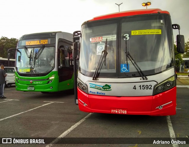 Himalaia Transportes > Ambiental Transportes Urbanos 4 1592 na cidade de São Paulo, São Paulo, Brasil, por Adriano Ônibus . ID da foto: 11962070.