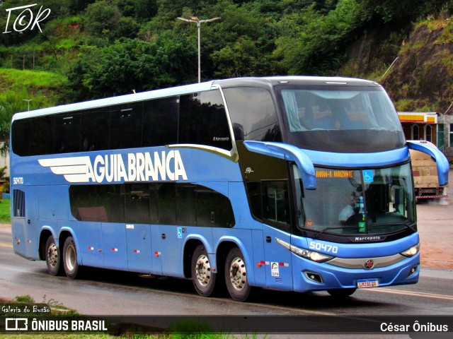 Viação Águia Branca 50470 na cidade de Sabará, Minas Gerais, Brasil, por César Ônibus. ID da foto: 11962961.