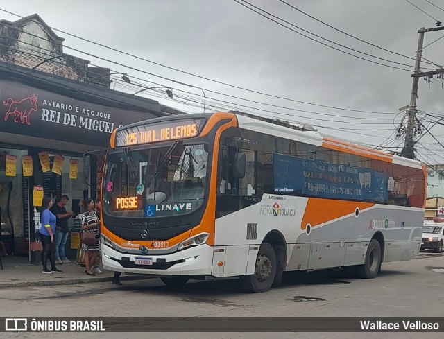 Linave Transportes A03010 na cidade de Nova Iguaçu, Rio de Janeiro, Brasil, por Wallace Velloso. ID da foto: 11962478.