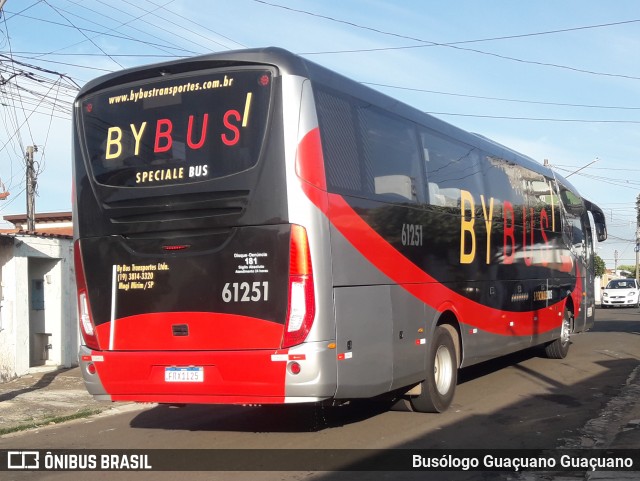 By Bus Transportes Ltda 61251 na cidade de Mogi Guaçu, São Paulo, Brasil, por Busólogo Guaçuano Guaçuano. ID da foto: 11961597.