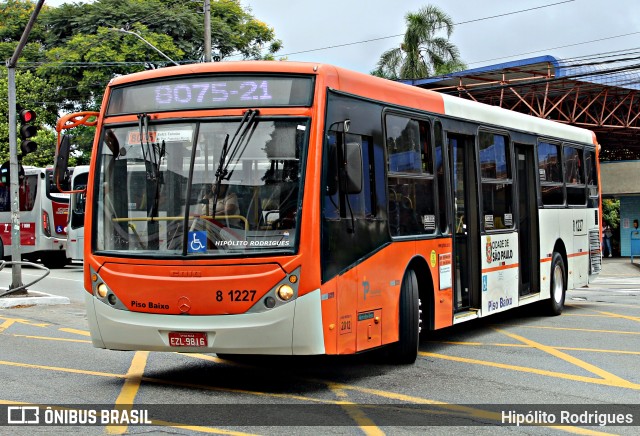TRANSPPASS - Transporte de Passageiros 8 1227 na cidade de São Paulo, São Paulo, Brasil, por Hipólito Rodrigues. ID da foto: 11963247.