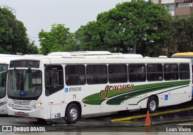Viação Graciosa 71 na cidade de Curitiba, Paraná, Brasil, por Luan Vieira. ID da foto: 11963954.