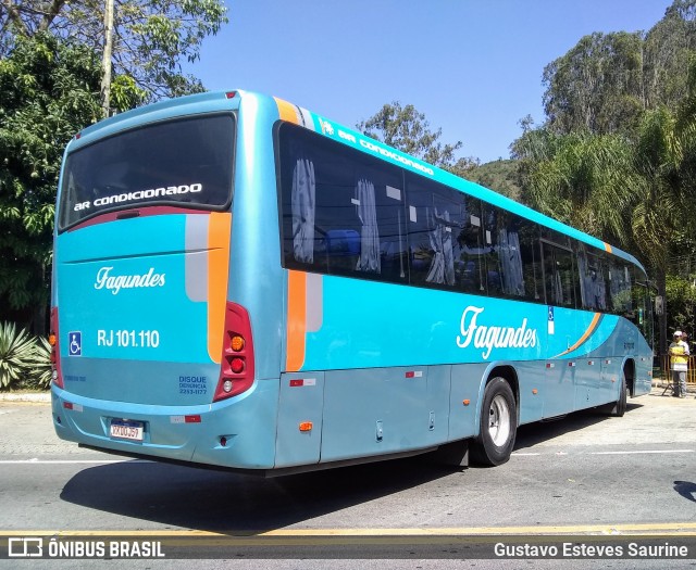 Auto Ônibus Fagundes RJ 101.110 na cidade de Petrópolis, Rio de Janeiro, Brasil, por Gustavo Esteves Saurine. ID da foto: 11965962.