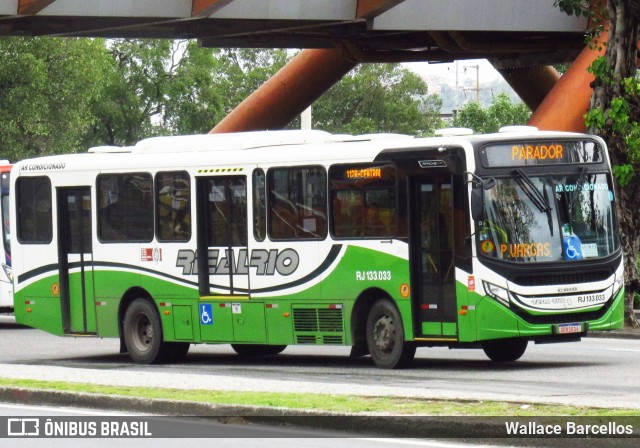 Expresso Real Rio RJ 133.033 na cidade de Rio de Janeiro, Rio de Janeiro, Brasil, por Wallace Barcellos. ID da foto: 11964394.