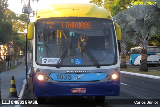 Metrobus 1035 na cidade de Trindade, Goiás, Brasil, por Carlos Júnior. ID da foto: 11965532.