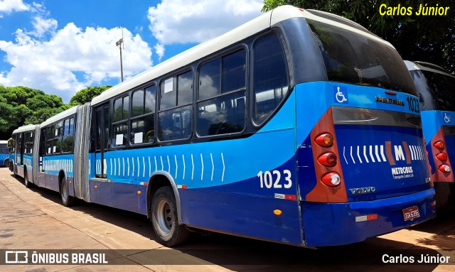 Metrobus 1023 na cidade de Goiânia, Goiás, Brasil, por Carlos Júnior. ID da foto: 11965570.