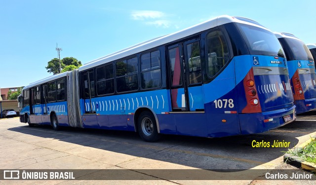 Metrobus 1078 na cidade de Goiânia, Goiás, Brasil, por Carlos Júnior. ID da foto: 11965619.