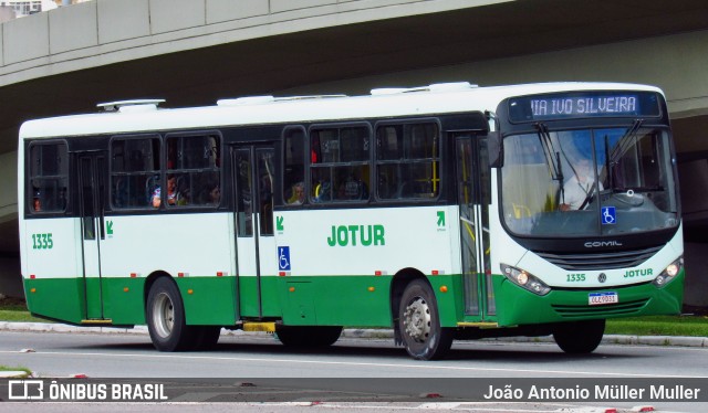 Jotur - Auto Ônibus e Turismo Josefense 1335 na cidade de Florianópolis, Santa Catarina, Brasil, por João Antonio Müller Muller. ID da foto: 11964578.