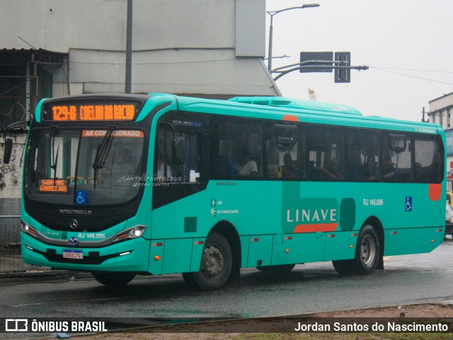 Linave Transportes RJ 146.086 na cidade de Rio de Janeiro, Rio de Janeiro, Brasil, por Jordan Santos do Nascimento. ID da foto: 11964562.
