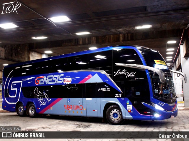 LP Gênesis Bus 2218 na cidade de Belo Horizonte, Minas Gerais, Brasil, por César Ônibus. ID da foto: 11964876.