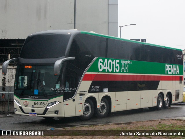 Empresa de Ônibus Nossa Senhora da Penha 64015 na cidade de Rio de Janeiro, Rio de Janeiro, Brasil, por Jordan Santos do Nascimento. ID da foto: 11964554.