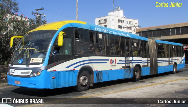 Metrobus 1132 na cidade de Goiânia, Goiás, Brasil, por Carlos Júnior. ID da foto: 11965591.