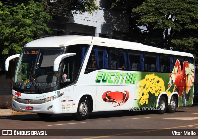 Eucatur - Empresa União Cascavel de Transportes e Turismo 4911 na cidade de Toledo, Paraná, Brasil, por Vitor Mello. ID da foto: 11965622.