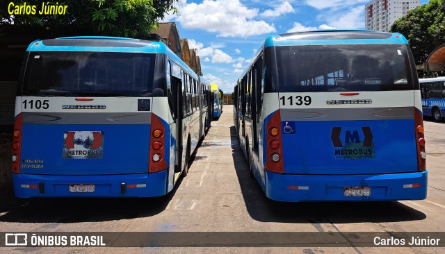 Metrobus 1139 na cidade de Goiânia, Goiás, Brasil, por Carlos Júnior. ID da foto: 11965540.