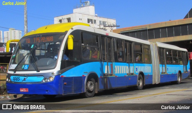 Metrobus 1085 na cidade de Goiânia, Goiás, Brasil, por Carlos Júnior. ID da foto: 11965581.