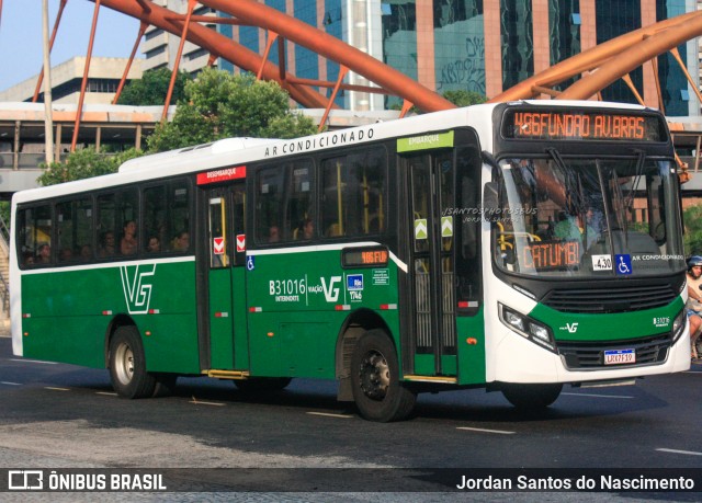 Viação VG B31016 na cidade de Rio de Janeiro, Rio de Janeiro, Brasil, por Jordan Santos do Nascimento. ID da foto: 11964587.