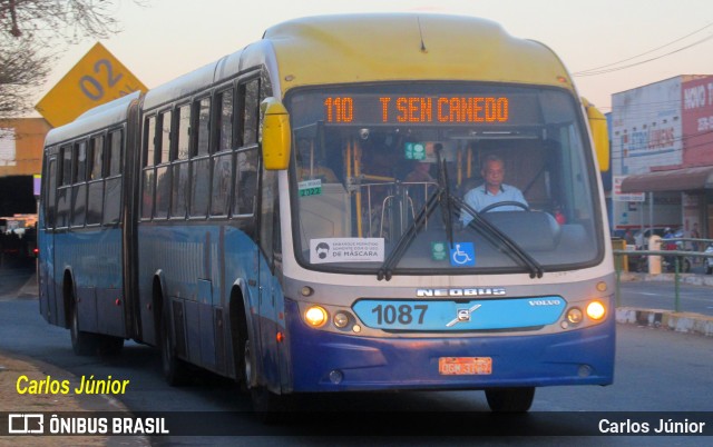Metrobus 1087 na cidade de Goiânia, Goiás, Brasil, por Carlos Júnior. ID da foto: 11965486.