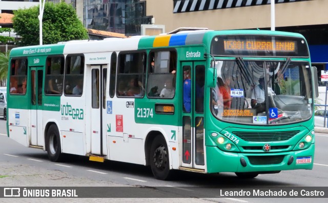 OT Trans - Ótima Salvador Transportes 21374 na cidade de Salvador, Bahia, Brasil, por Leandro Machado de Castro. ID da foto: 11964310.