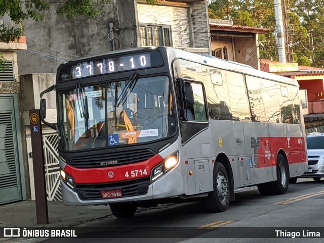 Allibus Transportes 4 5714 na cidade de São Paulo, São Paulo, Brasil, por Thiago Lima. ID da foto: 11964798.