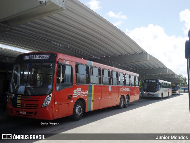 Borborema Imperial Transportes 328 na cidade de Recife, Pernambuco, Brasil, por Junior Mendes. ID da foto: 11965233.