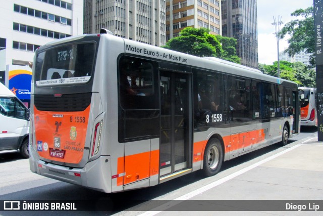 TRANSPPASS - Transporte de Passageiros 8 1558 na cidade de São Paulo, São Paulo, Brasil, por Diego Lip. ID da foto: 11964371.