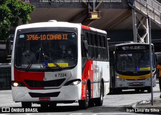 Pêssego Transportes 4 7224 na cidade de São Paulo, São Paulo, Brasil, por Iran Lima da Silva. ID da foto: 11964536.