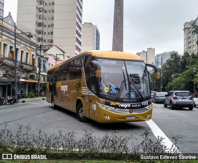 Ouro Negro Transportes e Turismo RJ 627.017 na cidade de Petrópolis, Rio de Janeiro, Brasil, por Gustavo Esteves Saurine. ID da foto: 11966030.
