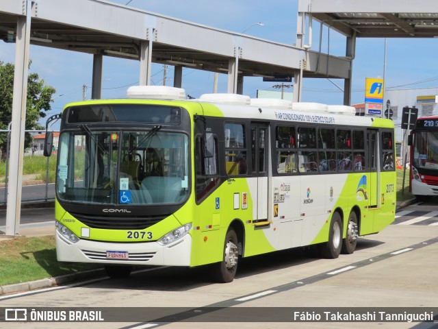 Itajaí Transportes Coletivos 2073 na cidade de Campinas, São Paulo, Brasil, por Fábio Takahashi Tanniguchi. ID da foto: 11965194.
